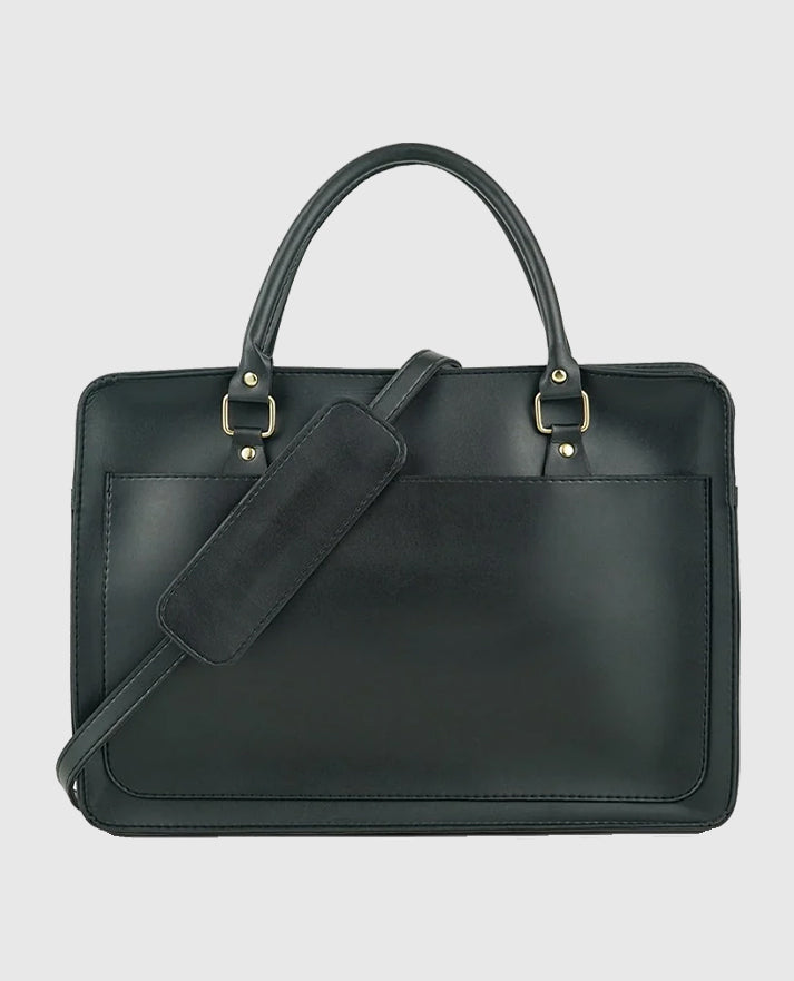 Multi Pockets Laptop Bag (Black)