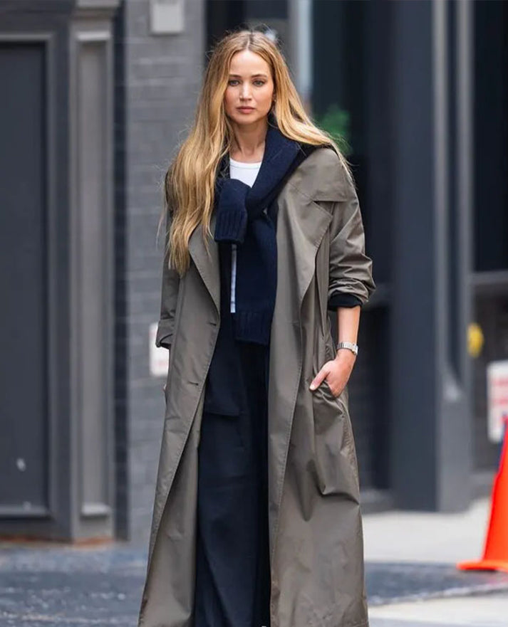 Jennifer Lawrence Trench Coat