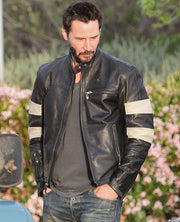 Keanu Reeves Black Leather Jacket