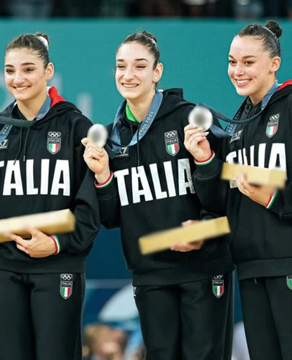 Paris 2024 Olympics Italia Black Hoodie