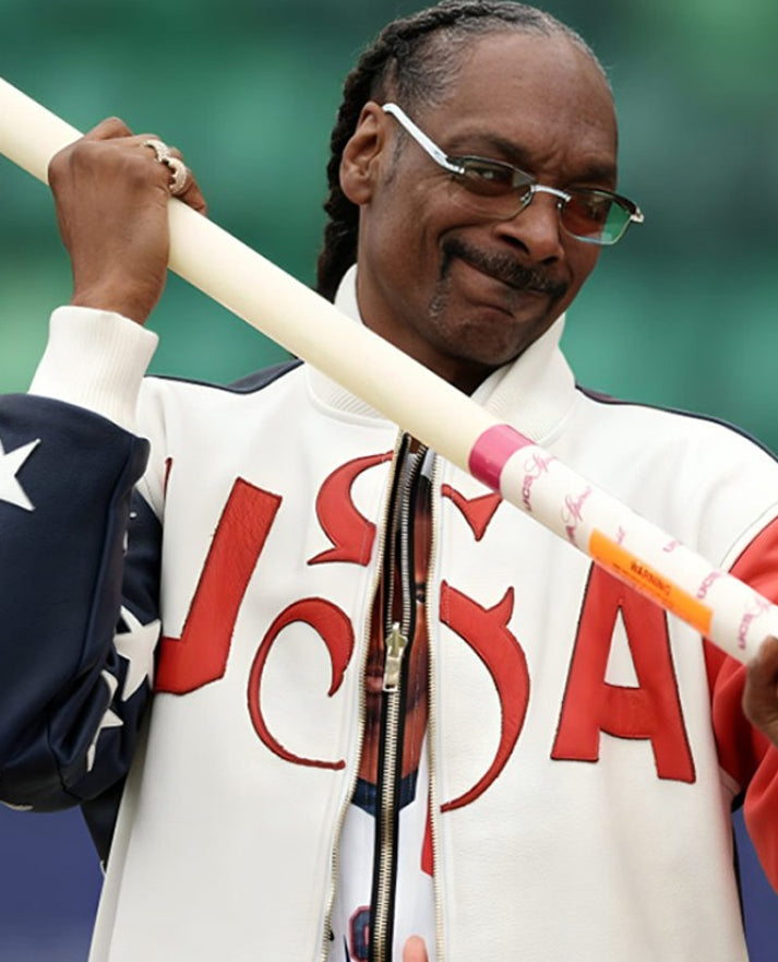U.S. Olympic 2024 Snoop Dogg Leather Jacket