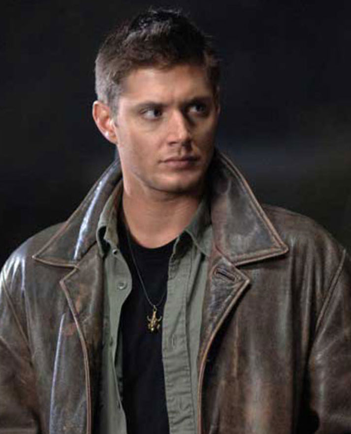 Supernatural Jensen Ackles Leather Trench Coat