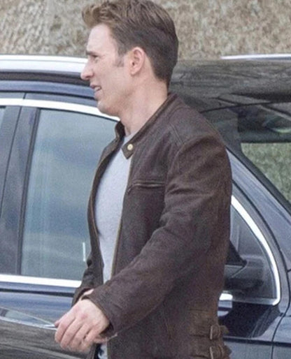 Chris Evans Captain America Civil War Leather Jacket