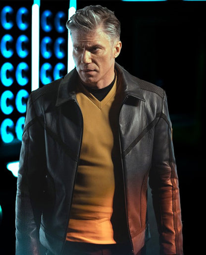 Anson Mount Star Trek Strange New Worlds Leather Jacket