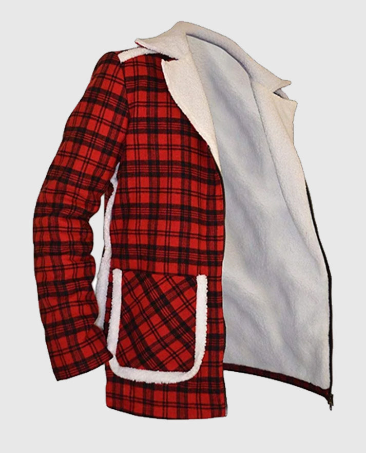 Deadpool Ryan Reynolds Red Shearling Jacket