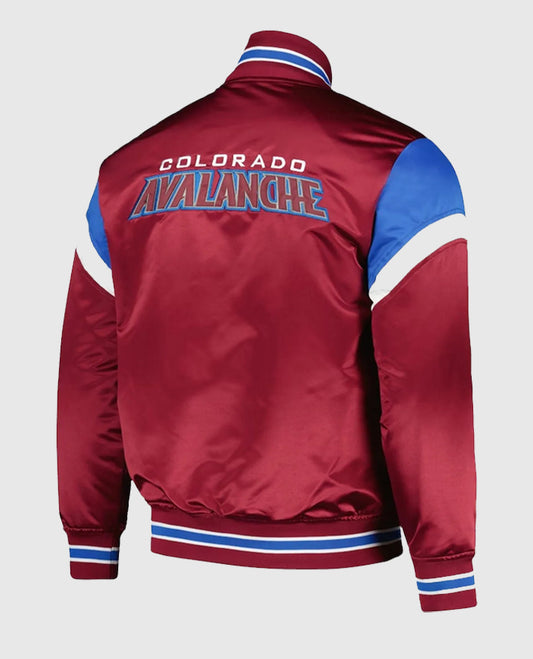 Colorado Avalanche Full-Snap Varsity Jacket