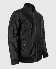 MA-1 Bomber Leather Jacket for Men
