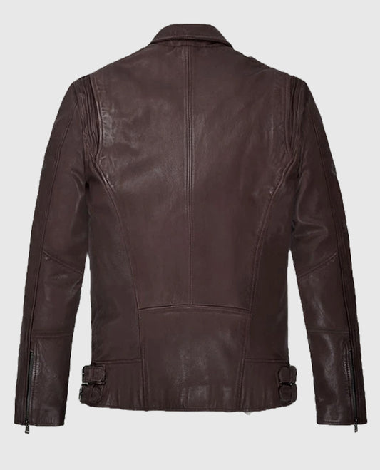 Men's Rider Burgundy Falcon Leather Jacket