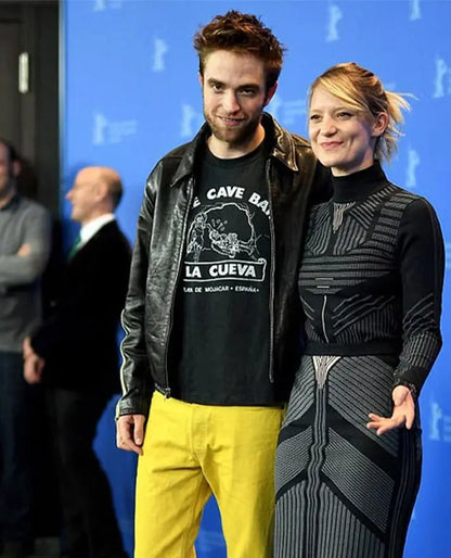 Robert Pattinson Black Leather Jacket