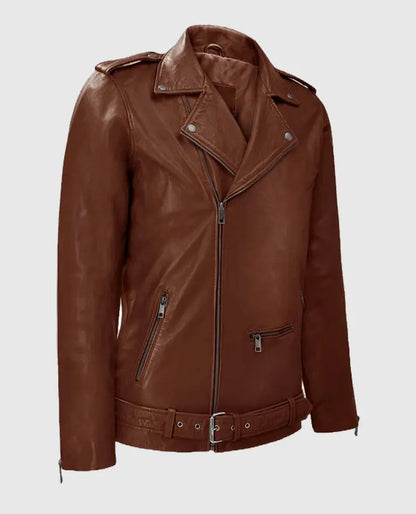 Mens' Rutland Tan Leather Riding Jacket