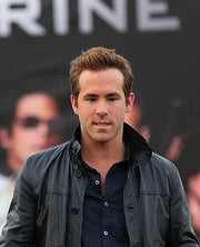 X-Men Ryan Reynolds Black Leather Jacket