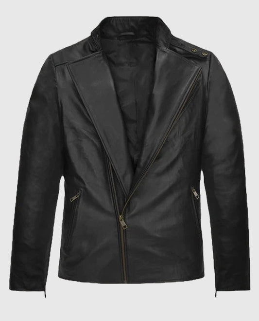 Robert Downey Jr. Iron Man Black Leather Jacket