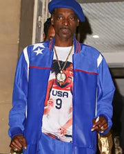 2024 Comcast NBCUniversal Paris Olympics Team USA Snoop Dogg Purple Bomber Jacket