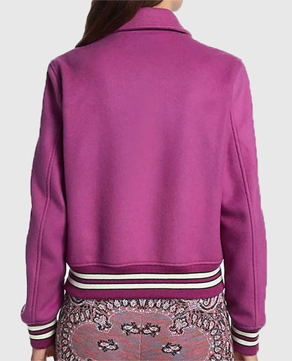 Amiri Bones Letterman Wool Jacket