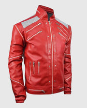 Michael Jackson Beat It Red Leather Jacket