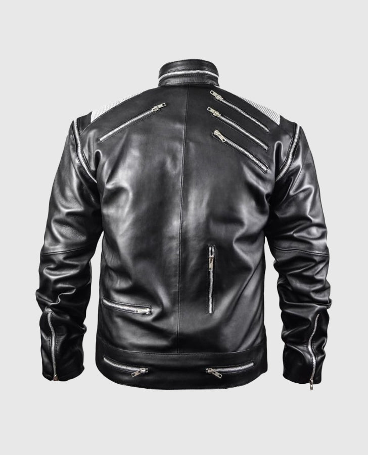 Michael Jackson Beat It Black Leather Jacket