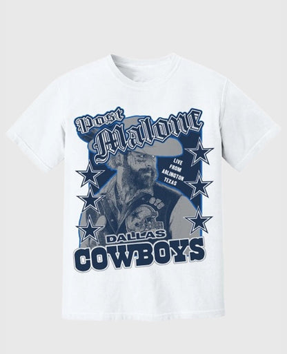Post Malone Dallas Cowboys Arlington Concert T-Shirt