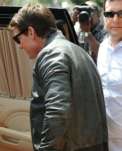 Tom Cruise Leather Bomber Jacket
