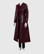 Dark Phoenix Jean Grey Maroon Leather Coat