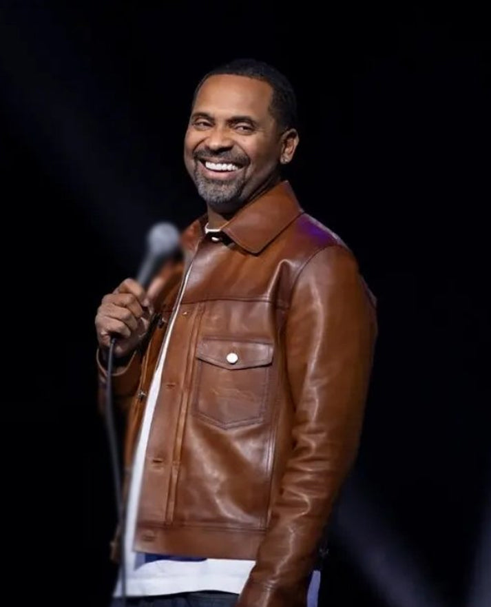 Mike Epps Brown Leather Jacket