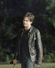 The Vampire Diaries Damon Salvatore Leather Jacket