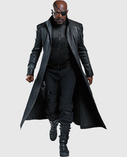 The Avengers Samuel L. Jackson Leather Trench Coat