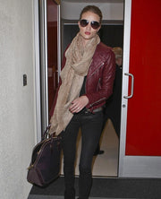 Rosie Huntington Leather Jacket