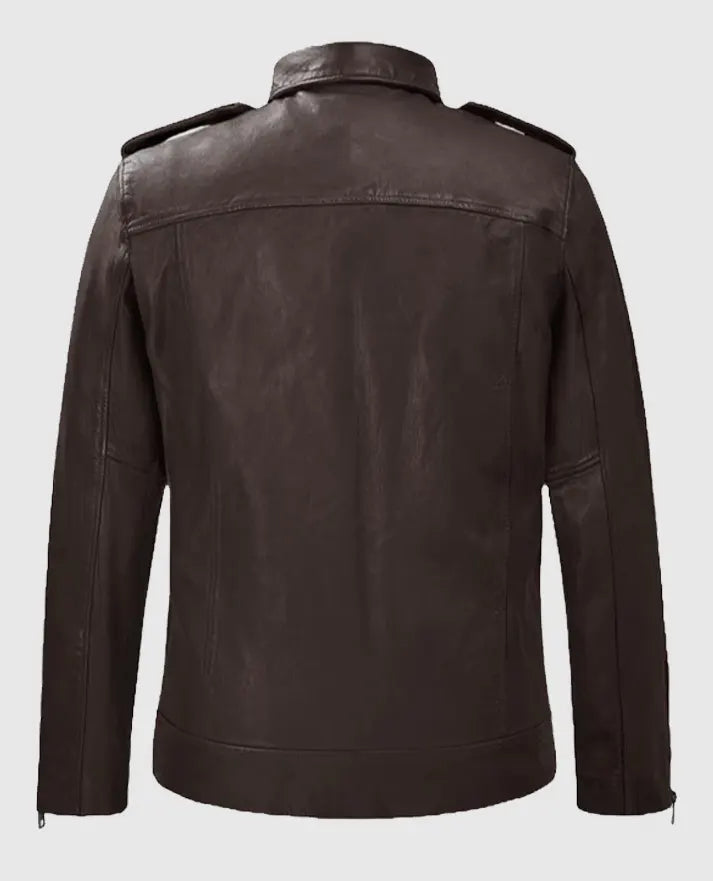 Men's Riding Rutland Brown Leather Jacket