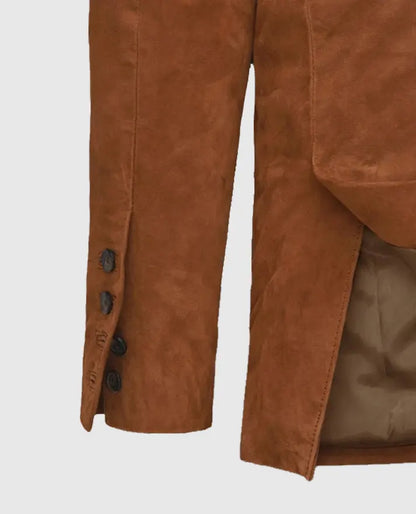 Men's Suede Leather Western Blazer