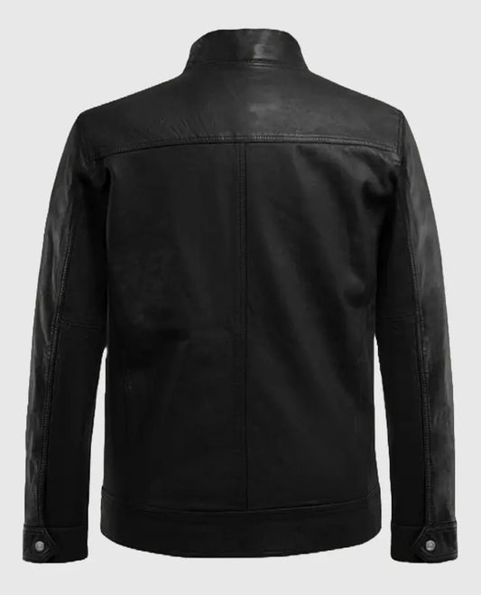 Thunder Storm Men's Black Leather Jacket