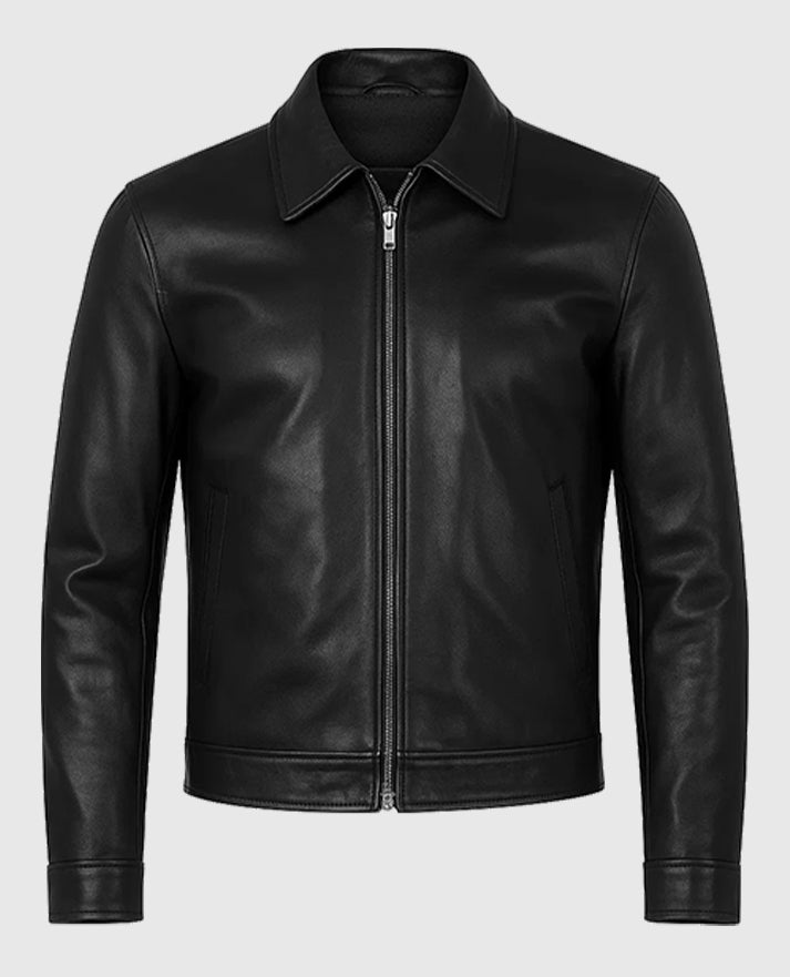 Tom Cruise Mission Impossible 8 Black Leather Jacket