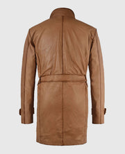 Tan Burnished Royal Flying Coat for Men