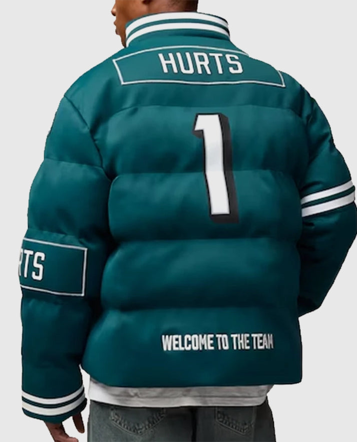 Jalen Hurts Philadelphia Eagles Off Season Player Puffer Jacket