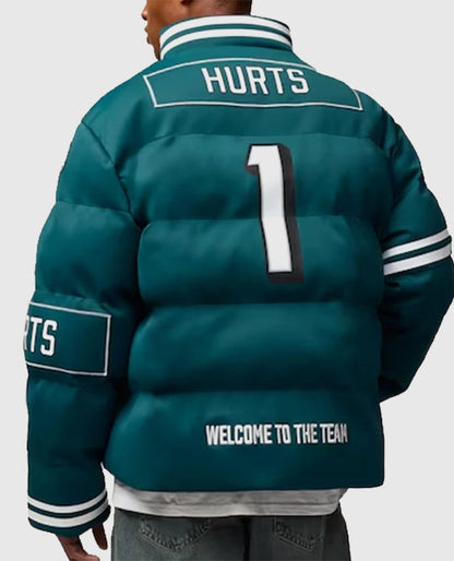 Jalen Hurts Philadelphia Eagles Off Season Player Puffer Jacket