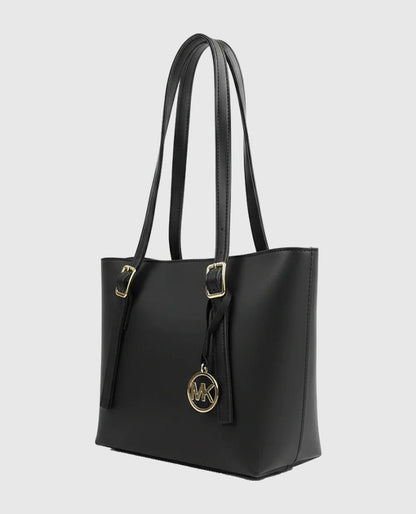 Elara Black Tote Bag