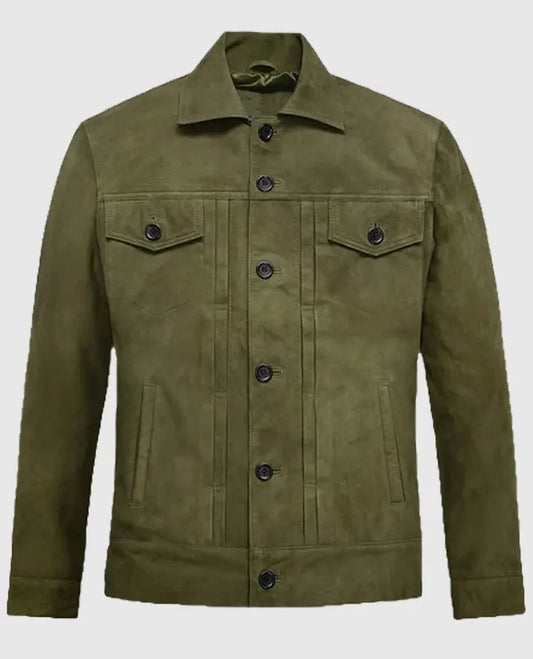 Ryan Reynolds Trucker Leather Jacket