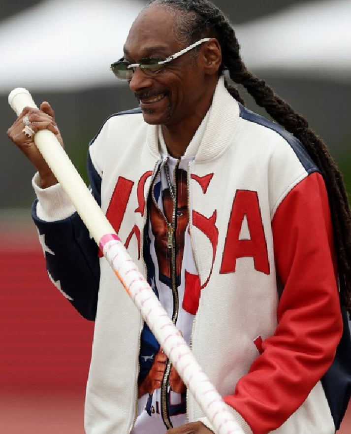 U.S. Olympic 2024 Snoop Dogg Leather Jacket