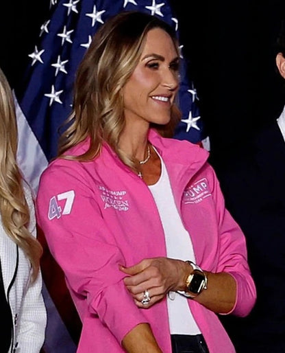 Lara Trump Pink Cotton Jacket