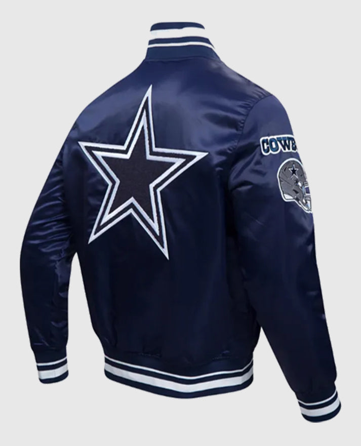 Dallas Cowboys Mashup Classic Rib Satin Jacket
