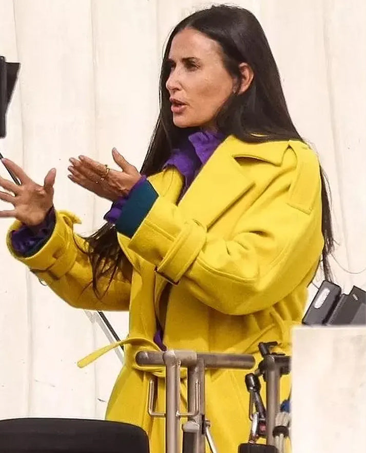 Elisabeth Sparkle The Substance Yellow Coat
