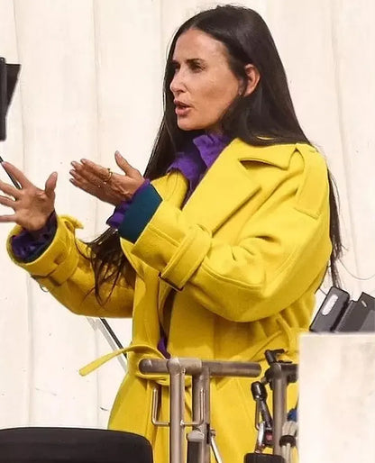 Elisabeth Sparkle The Substance Yellow Coat