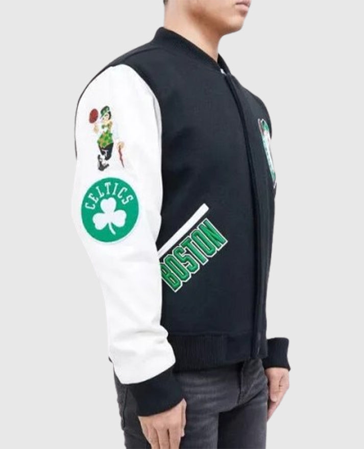 Boston Celtics Full-Snap Varsity Jacket