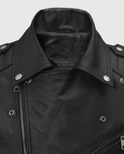 Men's Black Bikers Quilted Leather Vest