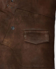 Men's Falcon Spanish Brown Rider Leather Jacket
