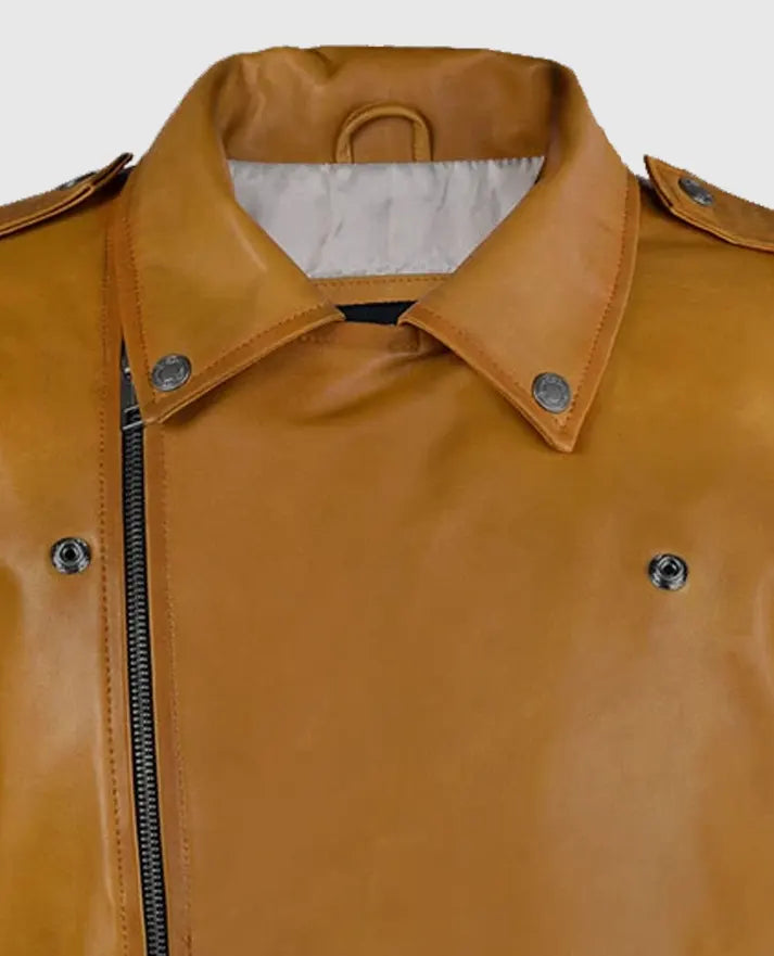 Men's Caramel Brown Rutland Riding Leather Jacket