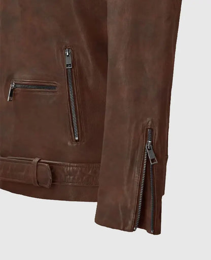 Men's Rutland Riding Spanish Brown Leather Jacket