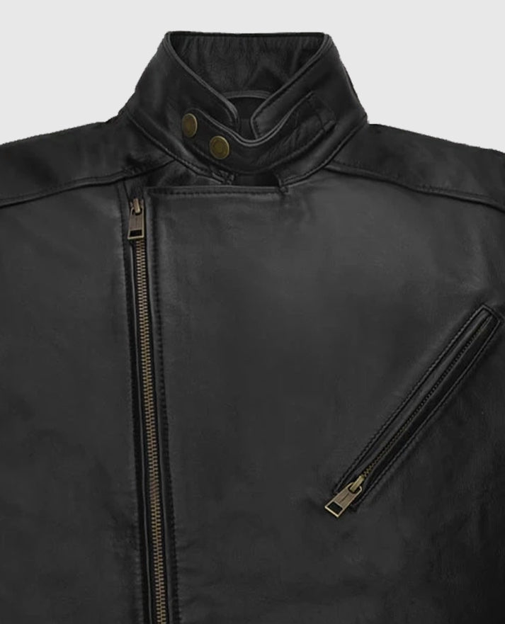 Robert Downey Jr. Iron Man Black Leather Jacket