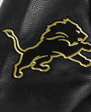 Detroit Lions Full-Zip Black Varsity Jacket