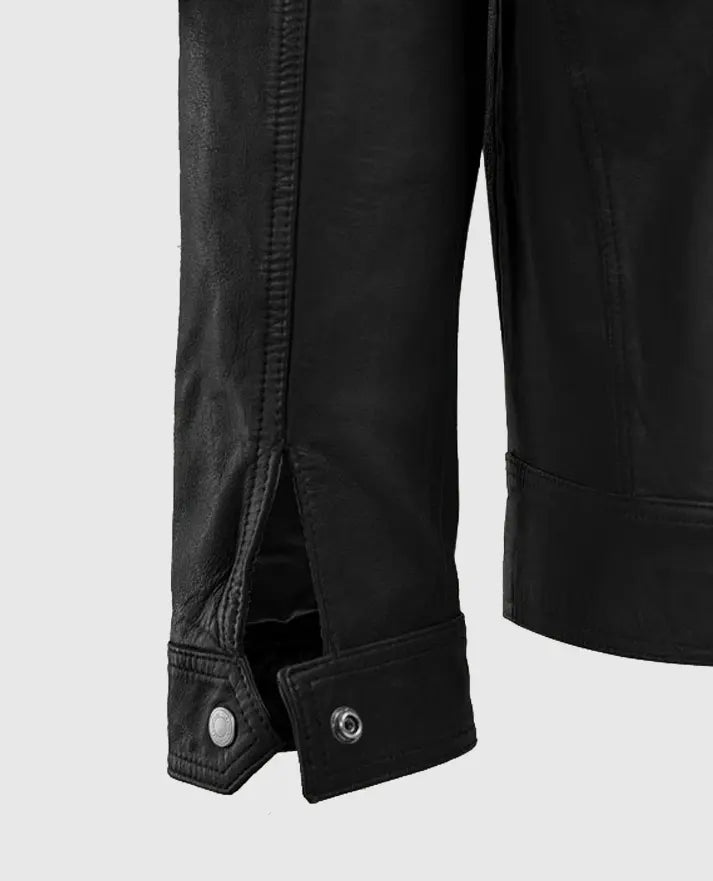 Thunder Storm Men's Black Leather Jacket