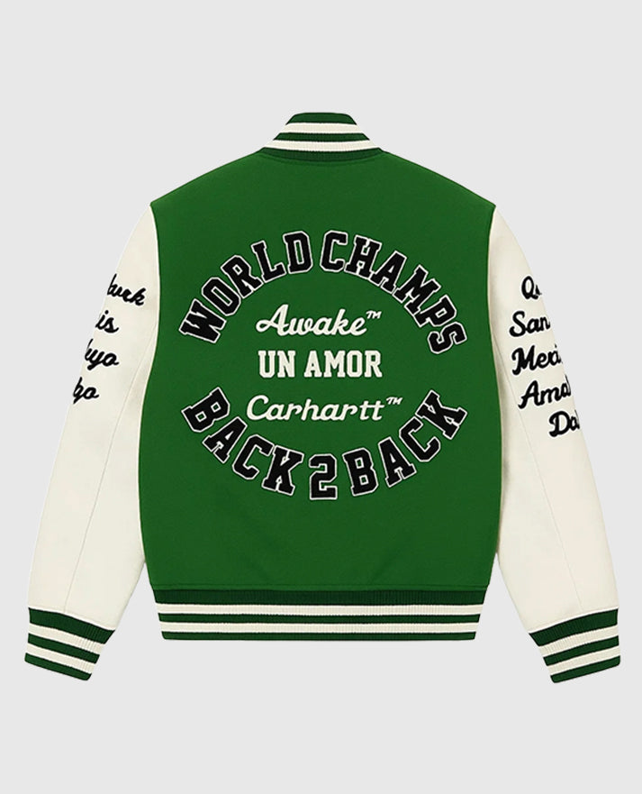 LeBron James Green And White Bomber Jacket